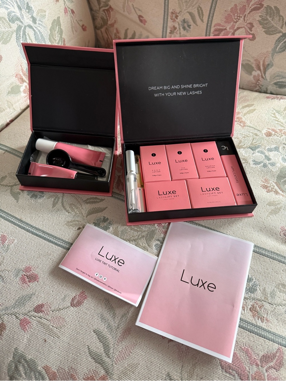LUXE TINT NEW kit eyelashes eyes beauty set